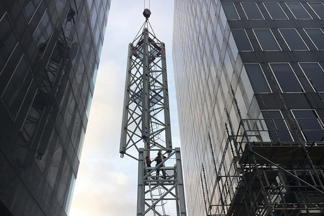 Tower crane at Euston
