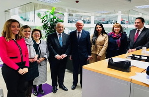 Minister of Education Tarek meets British Minister of State for School Standards Nick Gibb