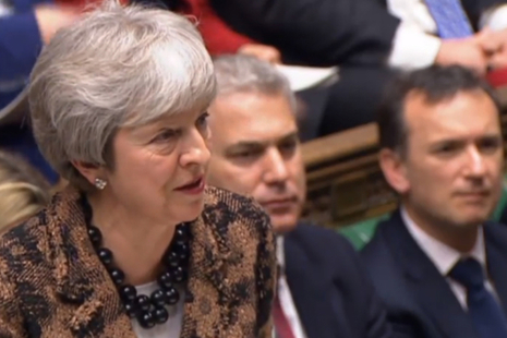 Theresa May in House of Commons