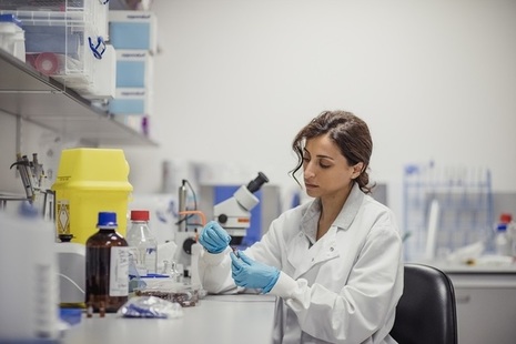 Scientist doing research in a lab