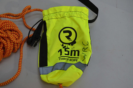 Throw bag rescue line