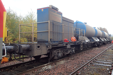 The rail head treatment train involved in the derailment