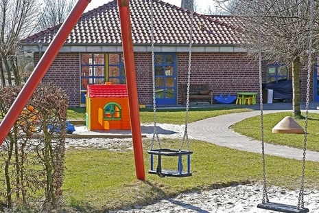 Empty primary school playground