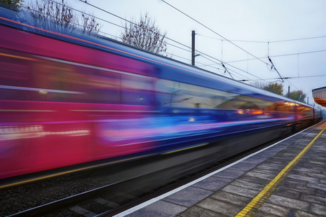 A train at speed