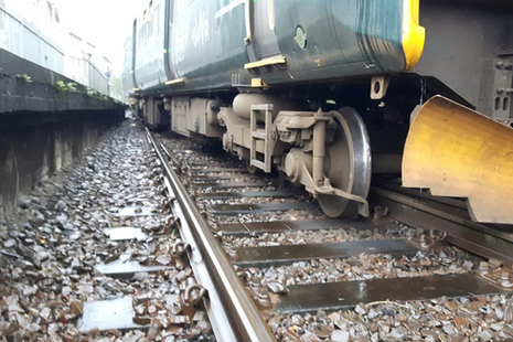 The train following the derailment (image courtesy of Network Rail)
