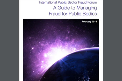 Detail from front cover of A Guide to Managing Fraud for Public Bodies