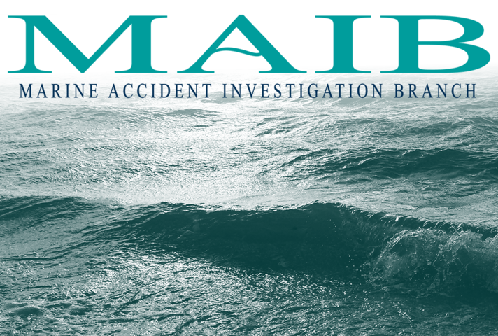 MAIB logo with seascape
