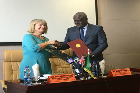 Harriet Baldwin with Chairman of African Union Commision