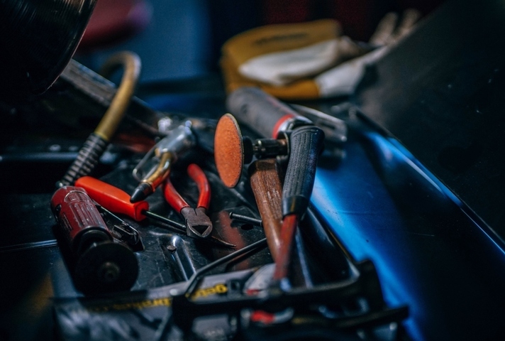 Photo of a toolbox and tools