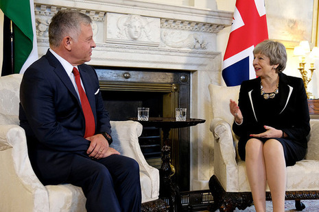 PM Theresa May meets King Abdullah II of Jordan