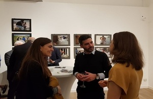 Ambassador Chris Rampling hosts a Palestinian reception at Dar El Nimer Cultural Centre