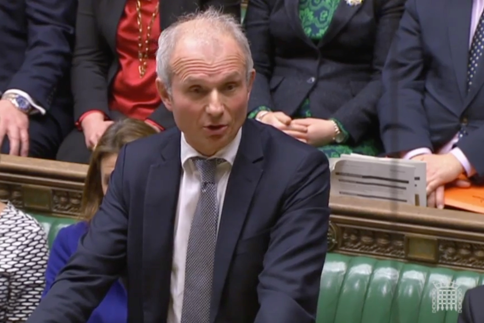 CDL delivering a statement at the House of Commons