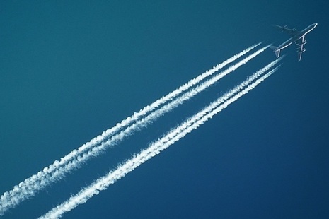Aeroplane flying in the sky
