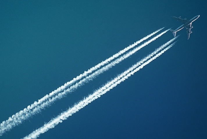 Aeroplane flying in the sky