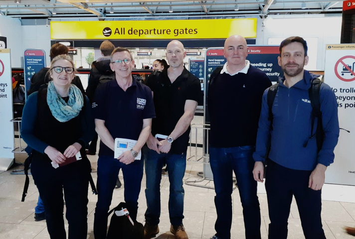 UK health team flying to Mozambique. Picture: Harriet Doughty/DFID