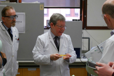 Michael Walker in the laboratory