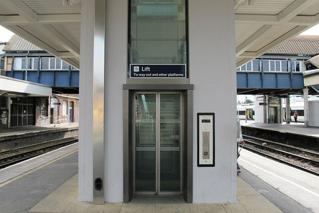 Lift at railway station