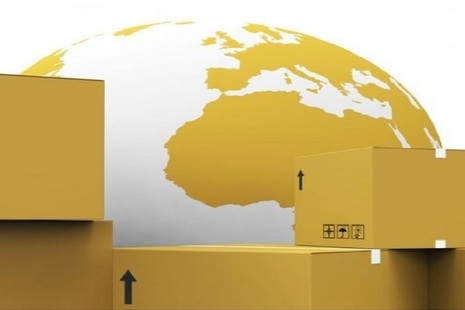 Globe with parcels