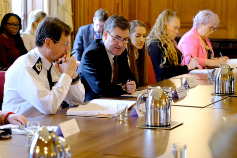 David Gauke at roundtable