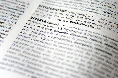 meaning of the word divorce in a dictionary