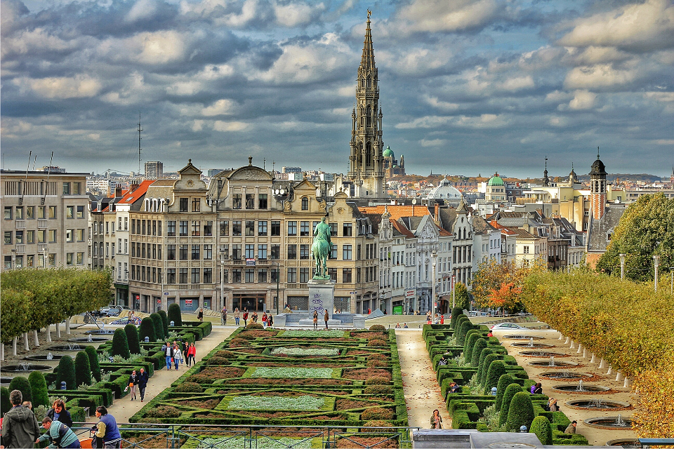 Вид на большую рыночную площадь Брюсселя