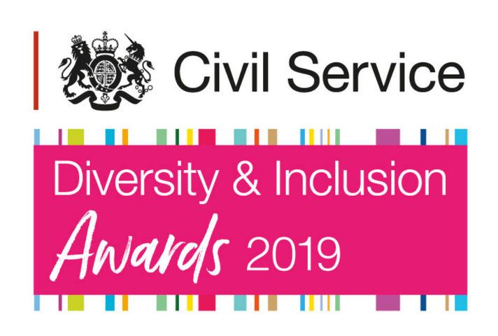 Logo of the 2019 Civil Service Diversity & Inclusion Awards