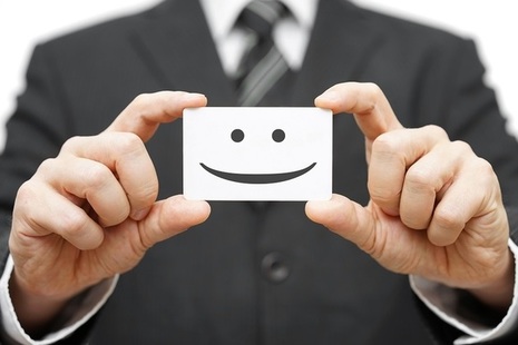 Card with Smiling Face