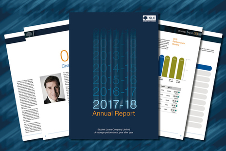 image of: student loans company annual report front cover