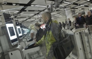 e-Passport gates at UK border