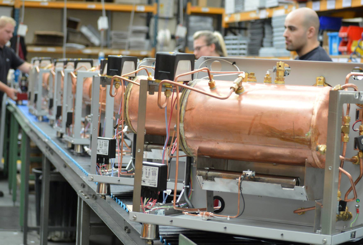 Coffee machine manufacturing process