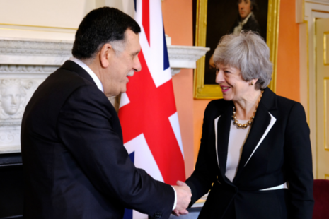 PM meeting with Libyan PM Serraj.