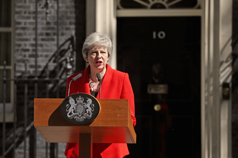 PM giving statement in Downing Street