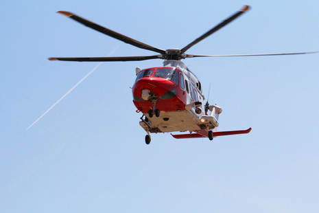 Coastguard helicopter