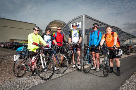 Employees from our cycling group at Sellafield Ltd.