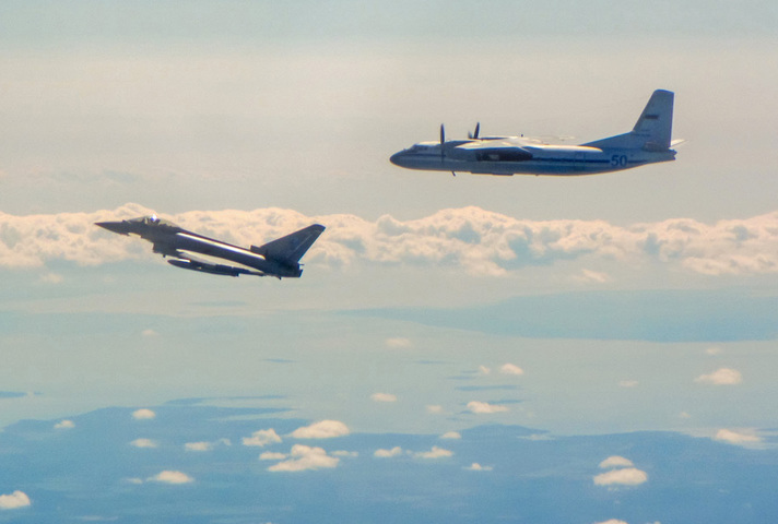 RAF Typhoon scrambled to intercept Russian transport aircraft