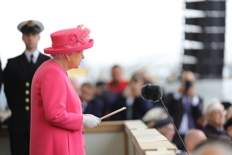 Her Majesty the Queen at an international event
