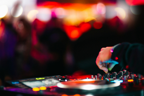 A DJ at a nightclub.