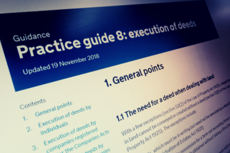 A computer monitor displaying Practice Guide 8.