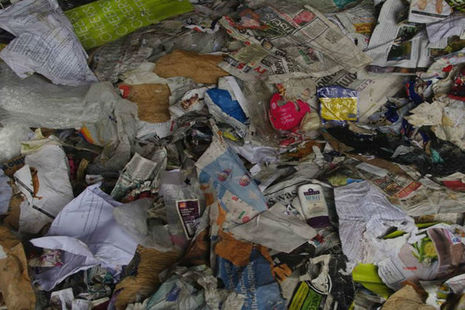 Close up of waste