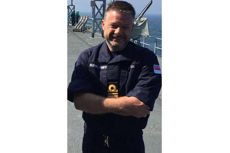 Nathan Ditton in his reservist uniform.