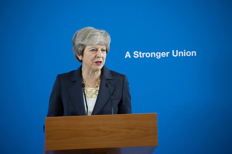 PM giving a speech on the Union.