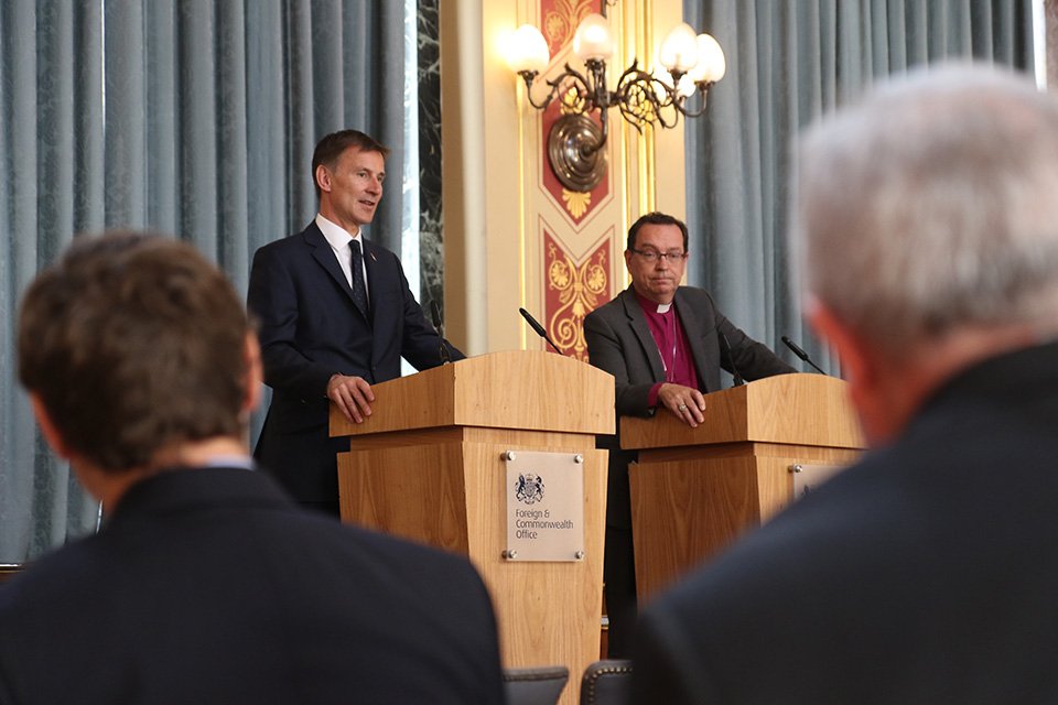 The Foreign Secretary and Bishop of Truro