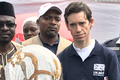 International Development Secretary, Rory Stewart MP, visits an Ebola Treatment Centre in the Democratic Republic of the Congo