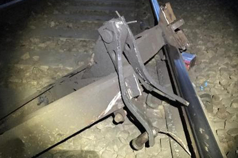 Detached brake equipment (image courtesy of Network Rail)