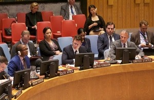 Mark Power, UK Political Coordinator at the UN, at the Security Council