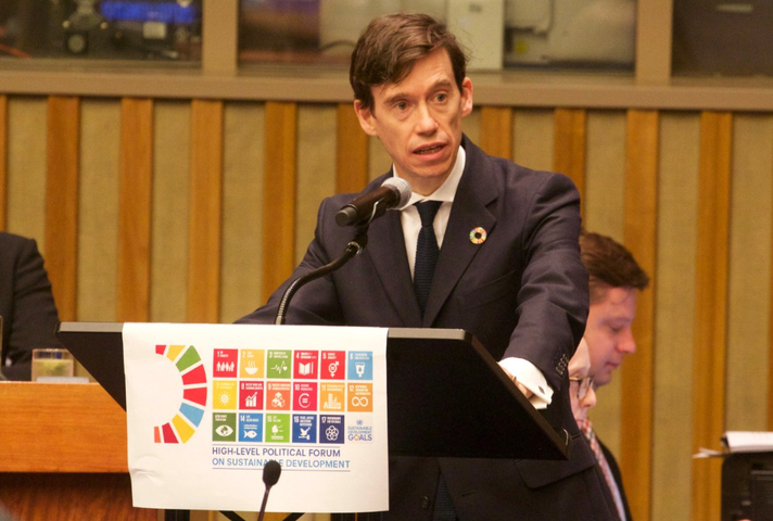 Rory Stewart speaking about the Global Goals at the United Nations.