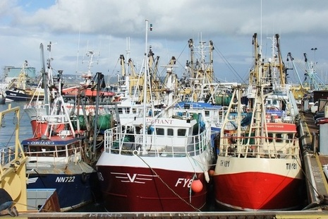 Fishing boats in Brixham, Devon.