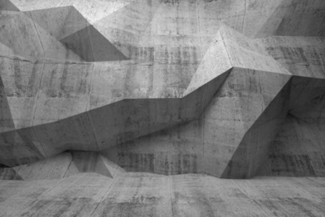 contoured white lines on a grey background