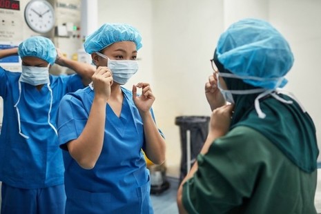 Surgeon in operating theater  