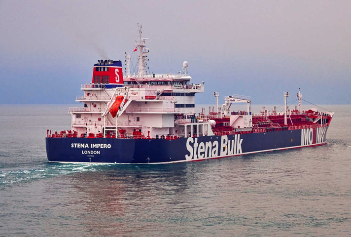Stena Bulk ship going off into the distance